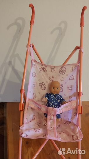 Кукольная коляска с пупсом от 1года
