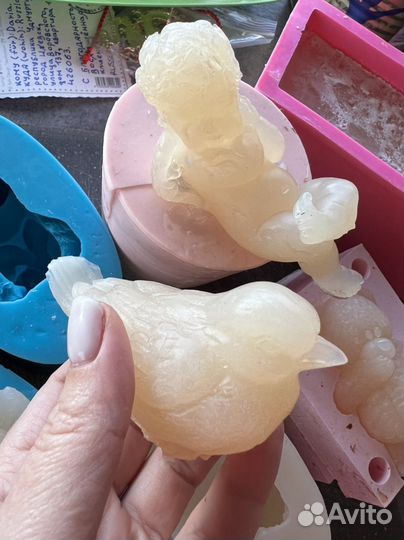 Молд силиконовый 6 шт США форма для мыла свечей 3D