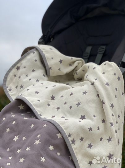 Детское одеяло в кроватку или коляску стиль IKEA
