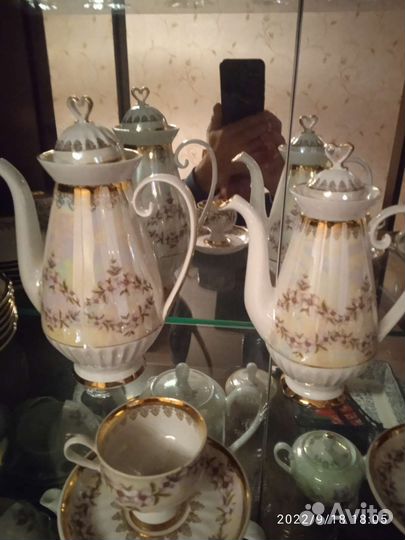 Кофейный сервиз фарфоровый на 6 персон