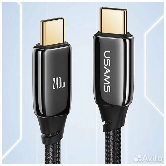 Кабель usams US-SJ580 U82 Type-C 240W,1.2 М