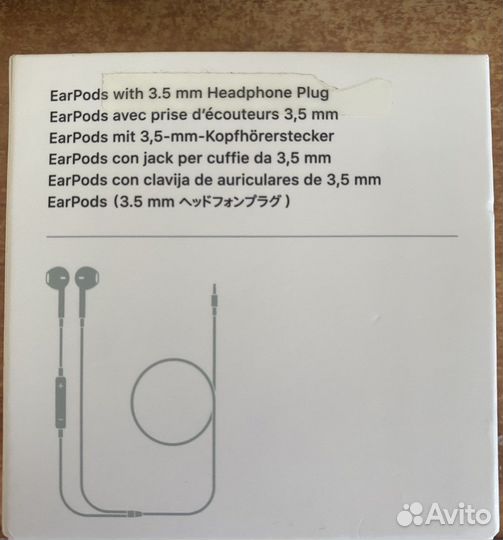 Наушники apple earpods 3.5 мм