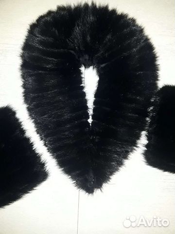 Меховой воротник и рукова норка