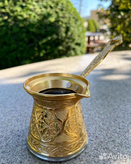 Турка для кофе медная