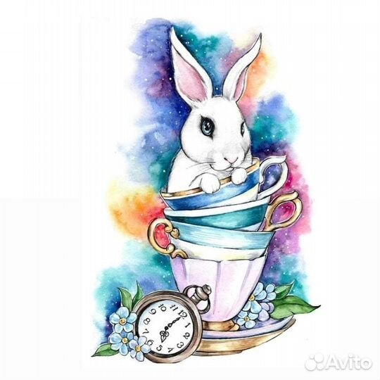 Картина алмазная мозаика для творчества Кролик