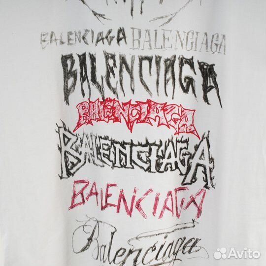 Футболка Balenciaga DIY Metal