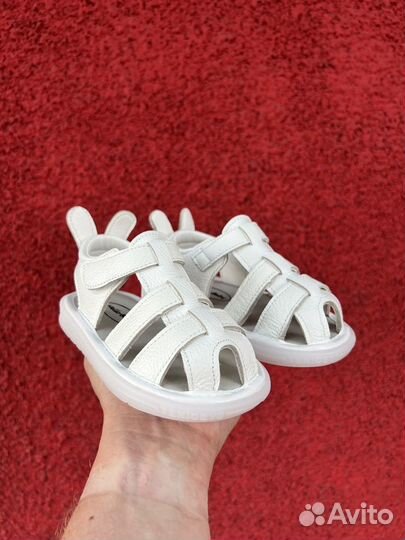 Босоногие сандалии детские летние натуральная кожа