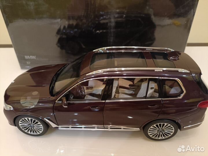 BMW X7 I (G07) 2019 Бургунд 1:18