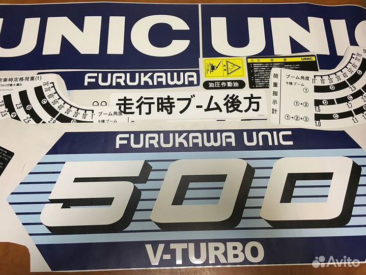 Комплект наклеек для манипулятора unic UR500