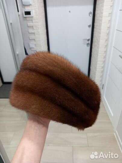 Шапка норковая женская