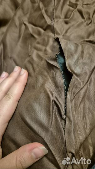 Шуба из натурального меха с дефектами