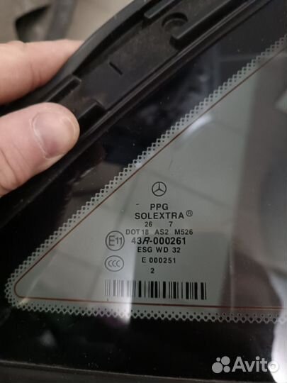 Стекло глухое заднее правое w211 универсал