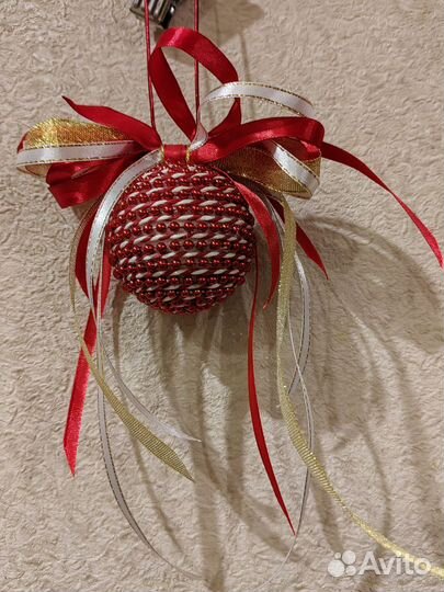 Елочные игрушки в мешке