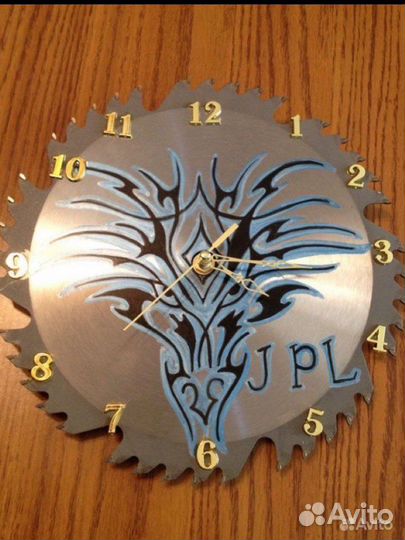 Часы на пильном диске