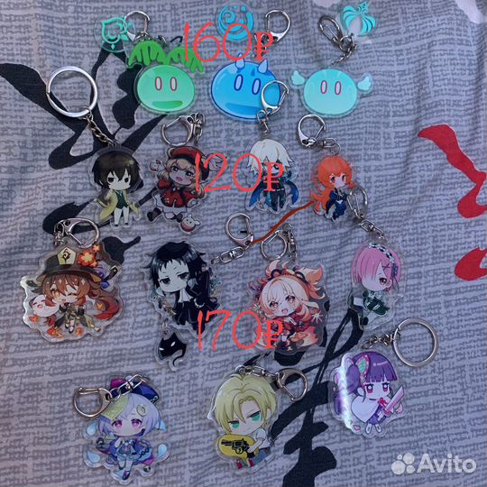 Аниме брелки и геншин
