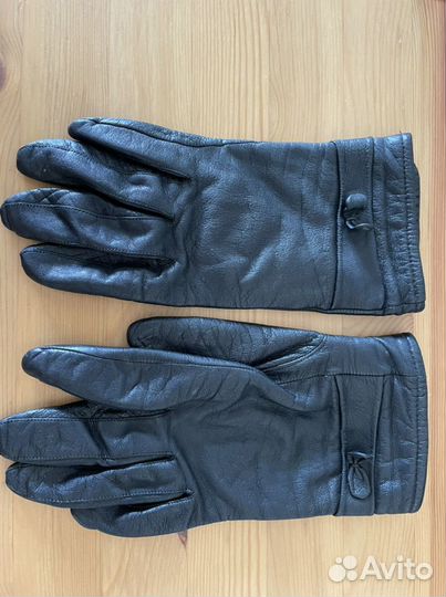 Перчатки женские кожаные