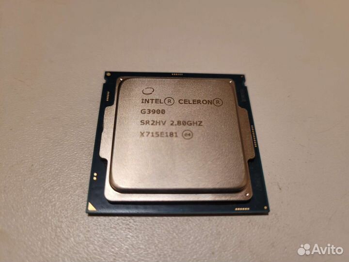 Процессор Intel celeron G3900 lga1151 с куллером