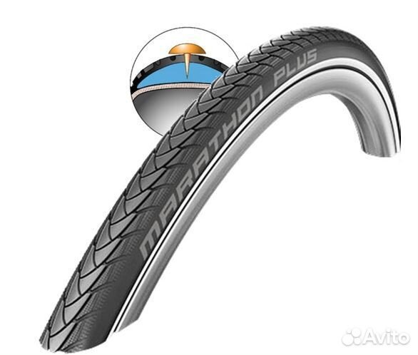 Покрышки Schwalbe marathon plus 26, 32 мм