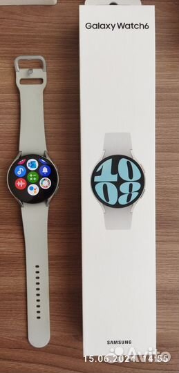 Смарт часы Samsung galaxy watch 6 silver 44mm