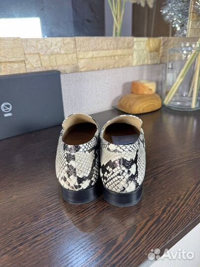 Лоферы змеиные 41р Эконика оригинал новые
