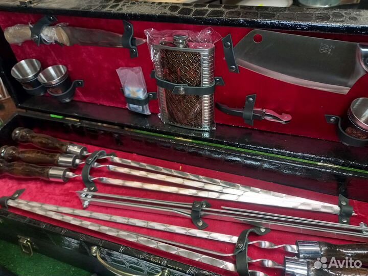 Шампура подарочные в кейсе