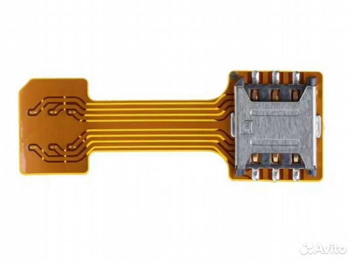 Гибридный двойной адаптер для 2 SIM-карт Micro SD