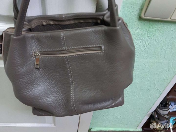 Сумка из натуральной кожи бу