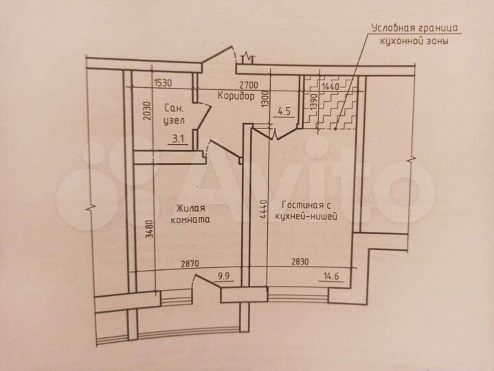 2-к. квартира, 33 м², 8/9 эт.