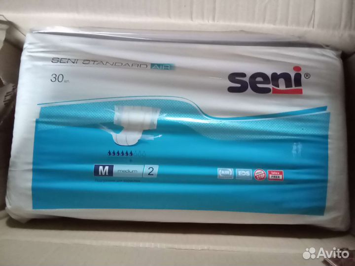 Памперсы для взрослых размер m по 30 штук