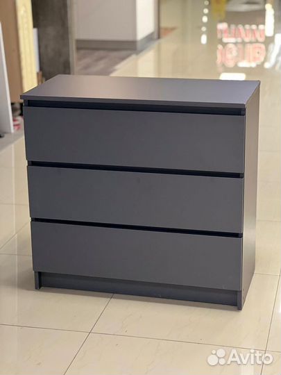 Комод серый 3 ящика бу