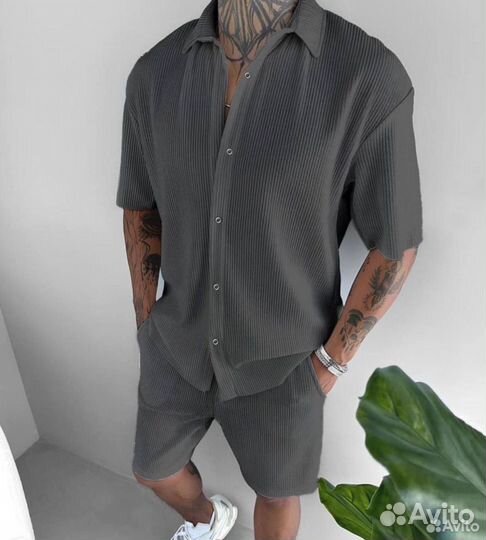 Мужской новый летний костюм с шортами