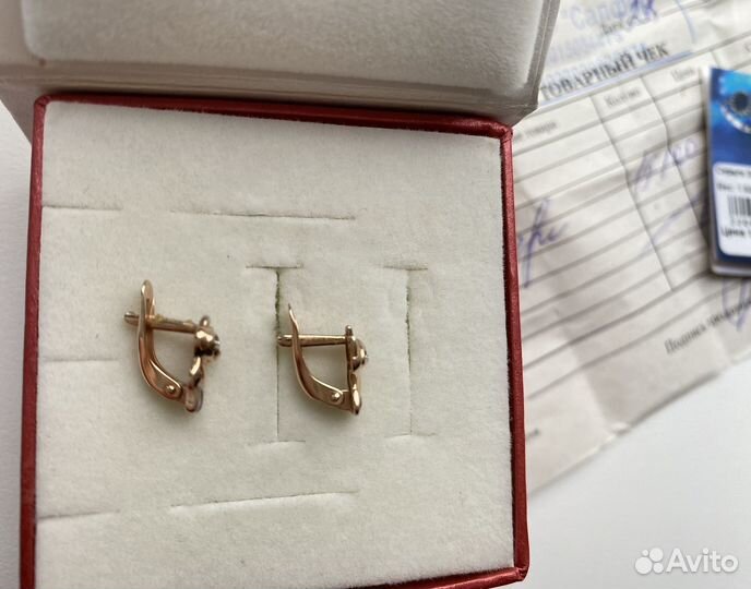 Золотые серьги детские