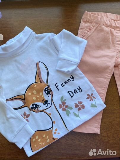 Одежда на девочку 80 86 новая