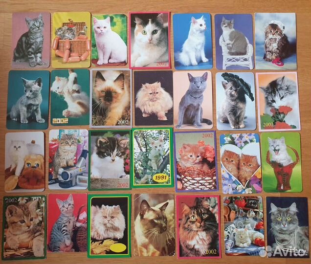 Календарики. Кошки. Собаки. Лошади