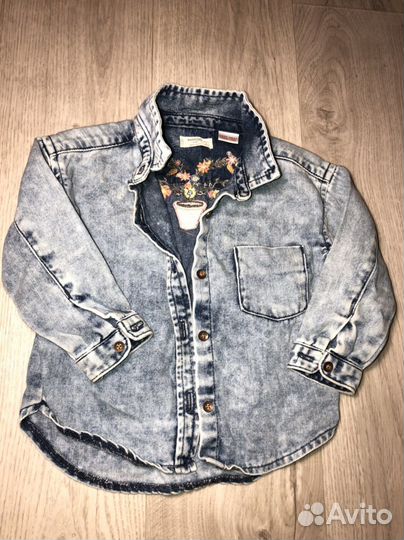 Джинсовая рубашка для девочки