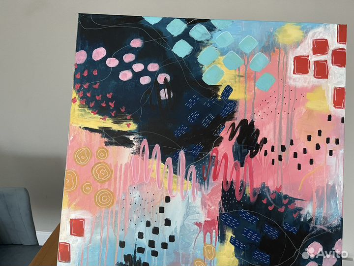 Интерьерная картина акрил абстракция 50*50
