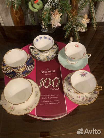 Набор чайных пар Royal Albert, костяной фарфор