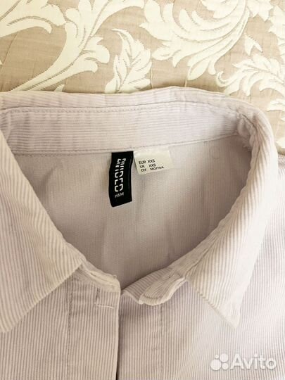 Рубашка вельветовая оверсайз женская, H&M