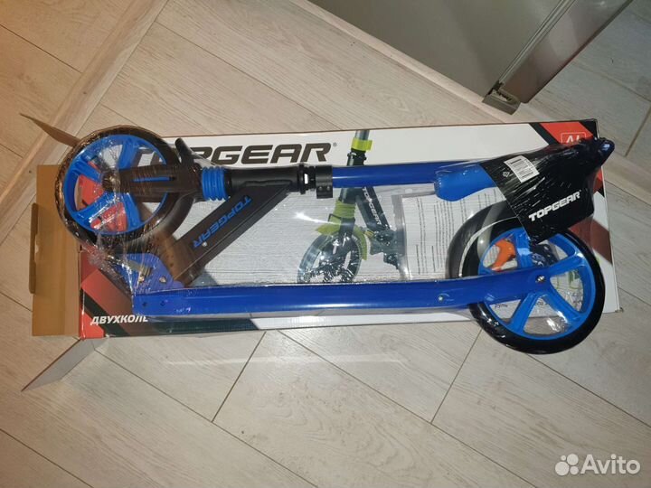 Самокат до 100 кг взрослый новый Top Gear