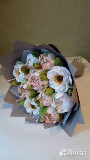 Букет из зефирных цветов