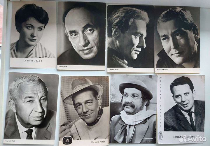 Открытки гдр с иностранными актёрами