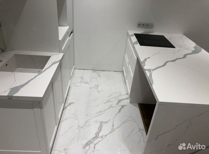 Столешница из кварца для ванной и кухни