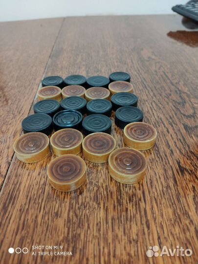 Шахматы СССР пластик, шашки