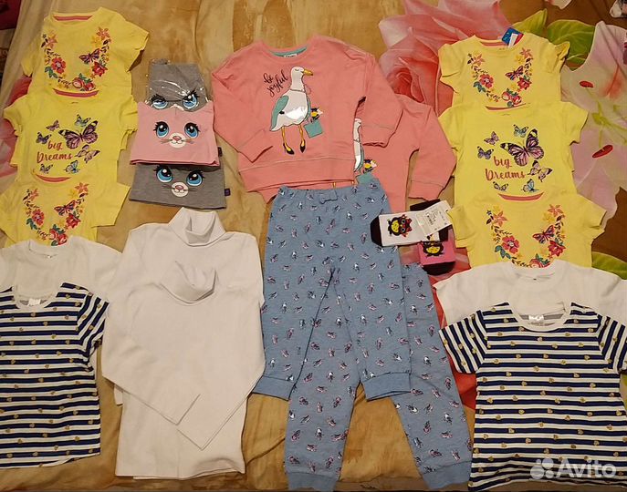 Пакет одежды для девочек 3-4года (двойня, погодки)