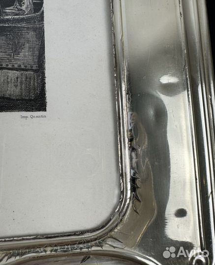 Старинная рамка для фото Картины Посеребрение