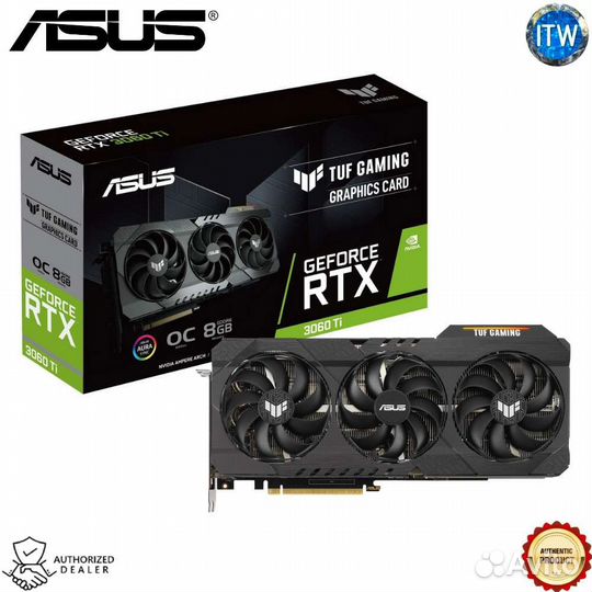 Видеокарта asus GeForce RTX 3060 Ti TUF Gaming OC