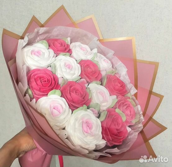 Букет цветов из зефира