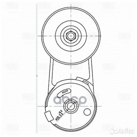 Ролик привод. ремня для а/м Chevrolet Captiva