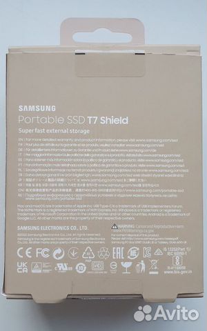 2 TB Samsung T7 Shield Защищённый Внешний SSD объявление продам