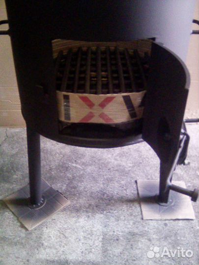 Печь под казан 22 литра с трубой из нержавейки